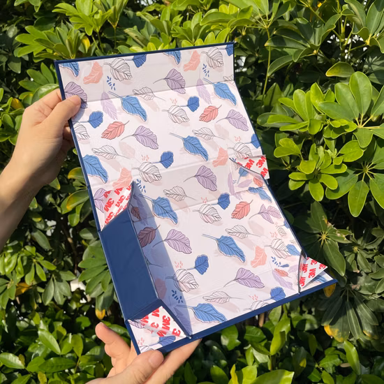 Écharpe magnétique de Noël de double secousse empaquetant la boîte-cadeau pliable